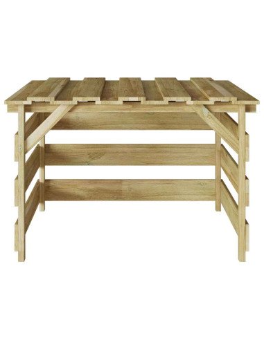 Garage per tosaerba Marrone 84 x 80 x 56 cm