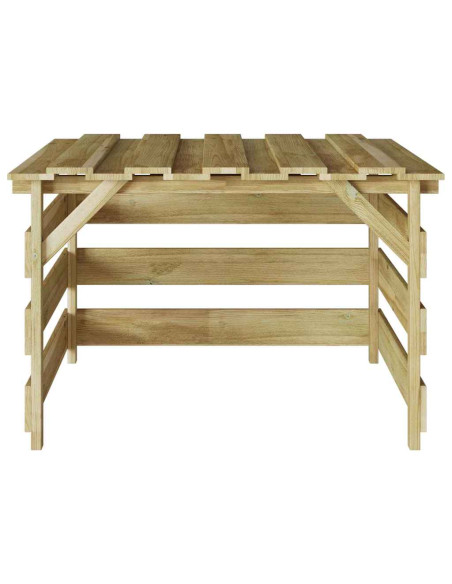 Garage per tosaerba Marrone 84 x 80 x 56 cm