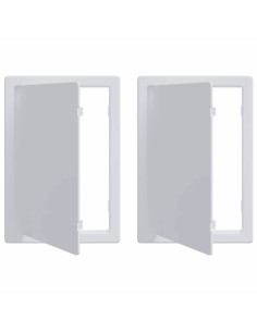 Pannelli di Accesso 2 pcs Bianco 15 x 23 cm Plastica ABS 2