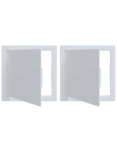 Pannelli di Accesso 2 pcs Bianco 20 x 20 cm Plastica ABS