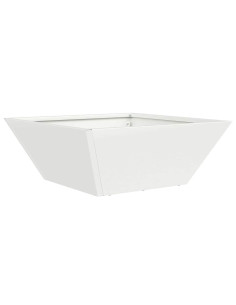Vaso da giardino Bianco 40 x 40 x 15 cm 2