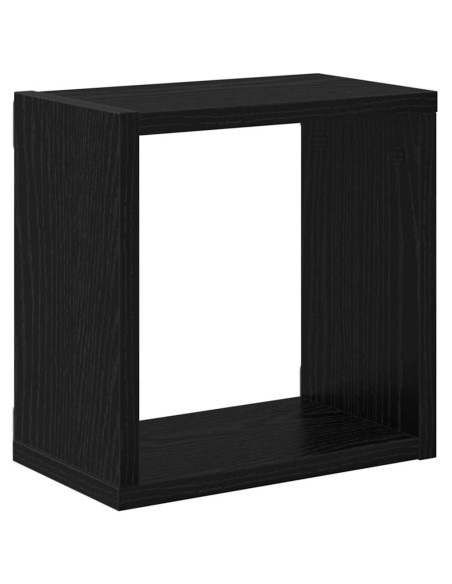 Scaffali da parete Rovere Nero Legno multistrato
