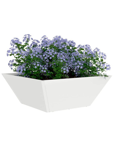 Vaso da giardino 5 pcs Bianco 40 x 40 x 15 cm