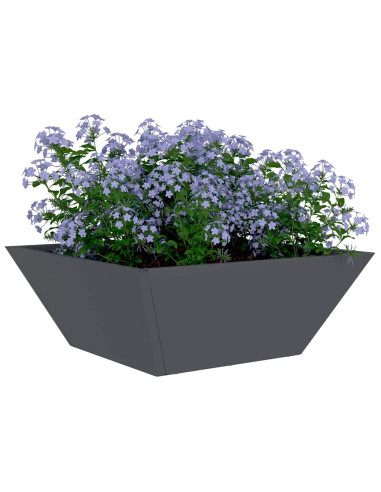 Vaso da giardino Antracite 40 x 40 x 15 cm
