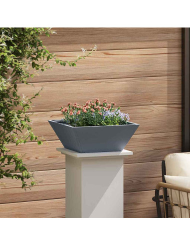 Vaso da giardino Antracite 40 x 40 x 15 cm