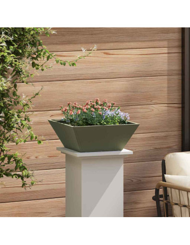 Vaso da giardino Verde oliva 40 x 40 x 15 cm