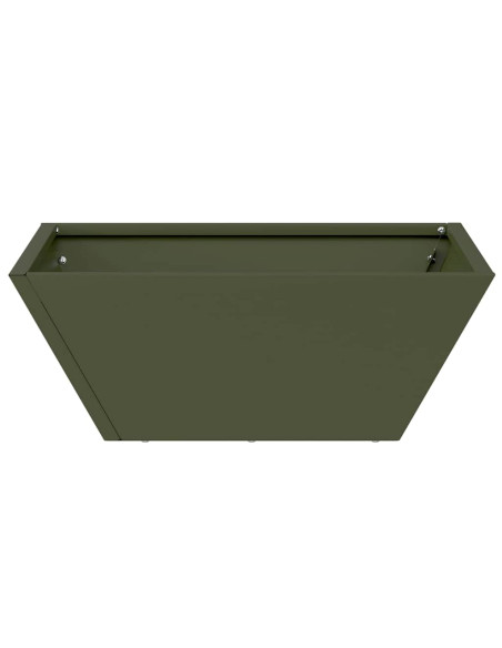 Vaso da giardino Verde oliva 40 x 40 x 15 cm