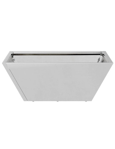 Vaso da giardino Argento 40 x 40 x 15 cm Acciaio zincato