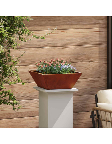 Vaso da giardino Ruggine 40 x 40 x 15 cm