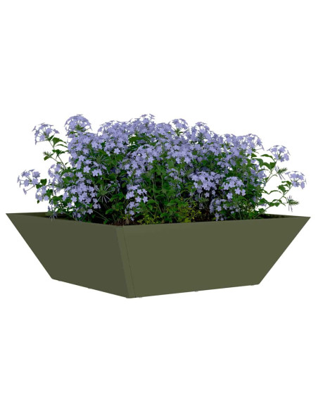 Vaso da giardino Verde oliva 50 x 50 x 15 cm