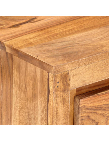Cassettiera 60x33x75 cm in Legno Massello di Acacia