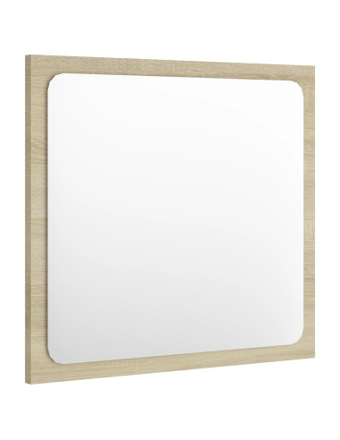 Specchio da Bagno Rovere Sonoma 40x1,5x37 cm Legno Multistrato