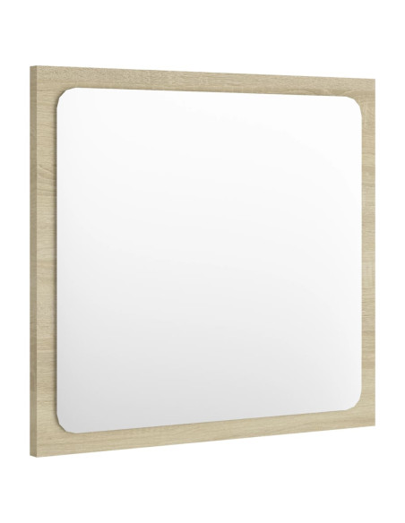 Specchio da Bagno Rovere Sonoma 40x1,5x37 cm Legno Multistrato