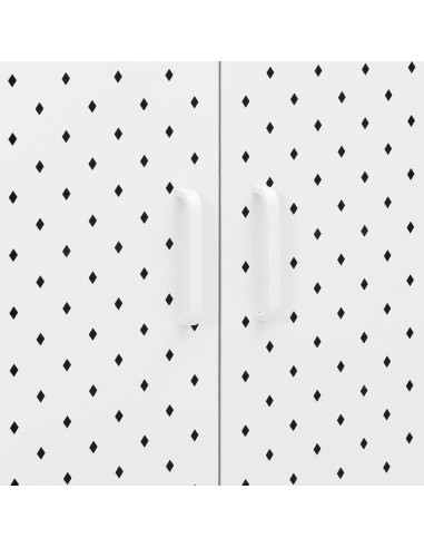 Credenza Alta Bianca 80x35x135 cm in Acciaio