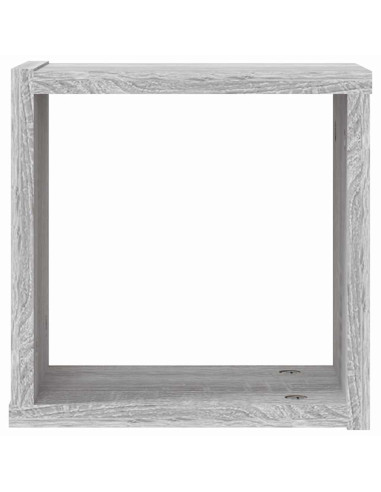 Scaffali da parete 2 pcs Grigio Sonoma 26 x 15 x 26 cm