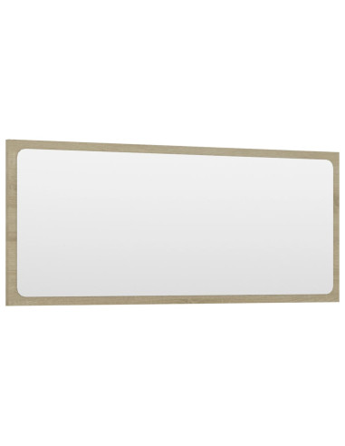 Specchio da Bagno Rovere Sonoma 90x1,5x37 cm Legno Multistrato