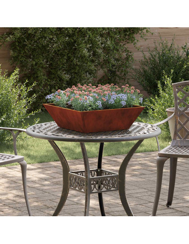 Vaso da giardino Ruggine 50 x 50 x 15 cm