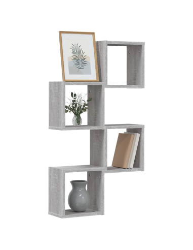 Scaffali da parete 4 pcs Grigio Sonoma 26 x 15 x 26 cm