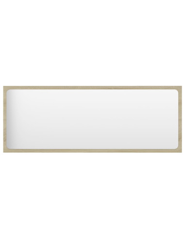 Specchio da Bagno Rovere Sonoma 100x1,5x37 cm Legno Multistrato