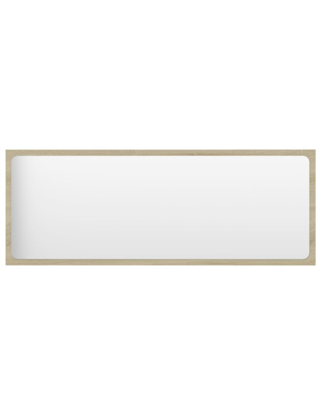 Specchio da Bagno Rovere Sonoma 100x1,5x37 cm Legno Multistrato