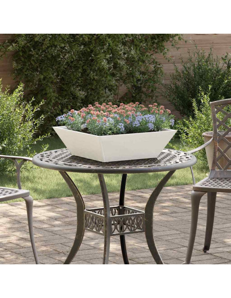 Vaso da giardino Bianco 50 x 50 x 15 cm