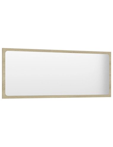 Specchio da Bagno Rovere Sonoma 100x1,5x37 cm Legno Multistrato