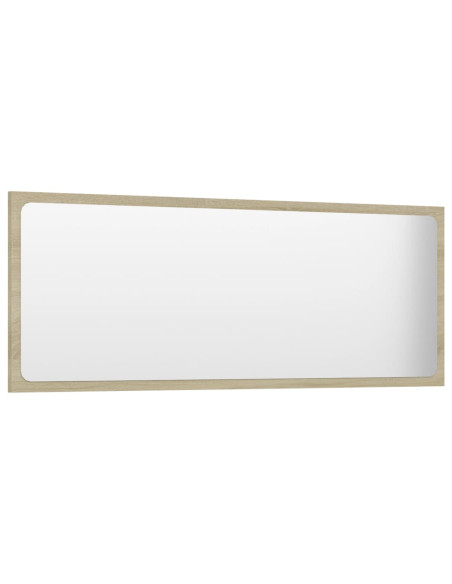 Specchio da Bagno Rovere Sonoma 100x1,5x37 cm Legno Multistrato