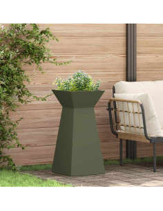 Vaso a Pilastro Oliva 35 x 35 x 73 cm