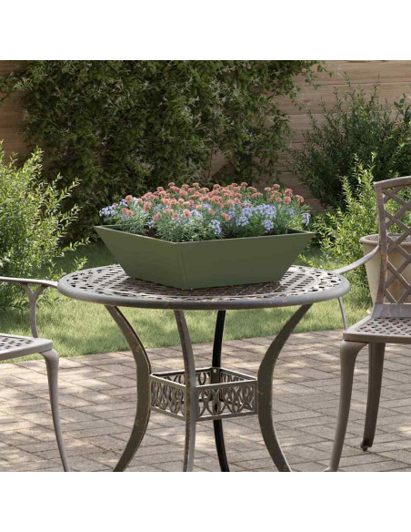 Vaso da giardino 5 pcs Verde oliva 50 x 50 x 15 cm