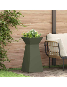 Vaso a Pilastro 2 pcs Oliva 35 x 35 x 73 cm