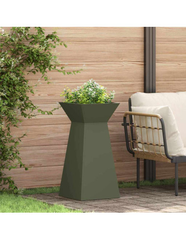 Vaso a Pilastro 2 pcs Oliva 35 x 35 x 73 cm