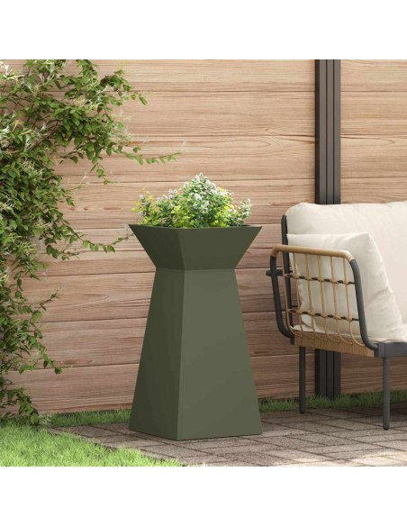 Vaso a Pilastro 2 pcs Oliva 35 x 35 x 73 cm