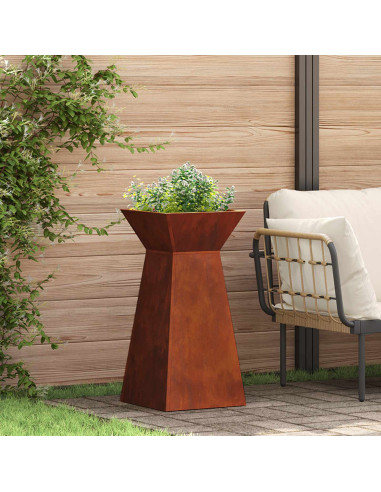 Vaso a Pilastro 2 pcs Argento 35 x 35 x 73 cm