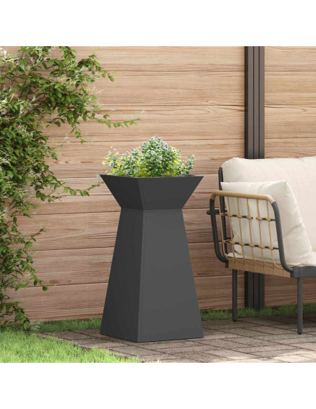 Vaso a Pilastro Nero 35 x 35 x 73 cm