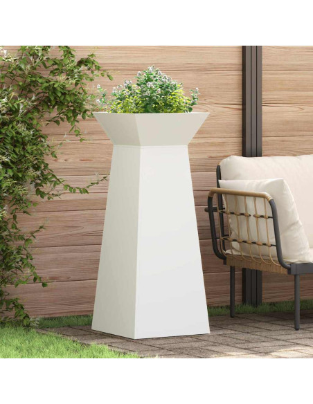 Vaso a Pilastro Bianco 40 x 40 x 100 cm