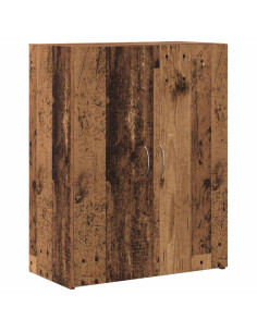 Mobile per Ufficio con porta Rovere Nero 70 x 32 x 77.5 cm 2
