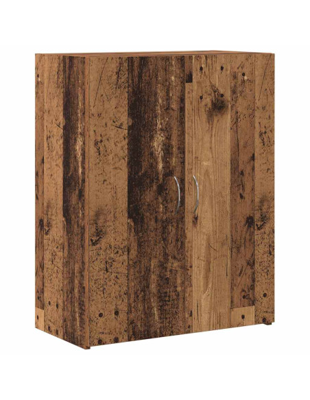 Mobile per Ufficio con porta Rovere Nero 70 x 32 x 77.5 cm