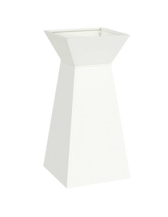 Vaso a Pilastro Bianco 35 x 35 x 73 cm 2