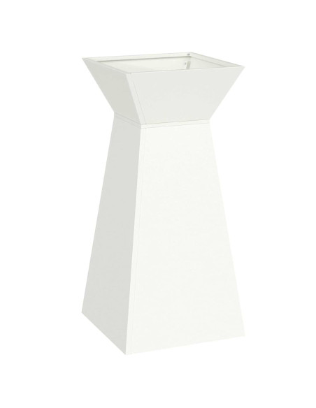 Vaso a Pilastro Bianco 35 x 35 x 73 cm