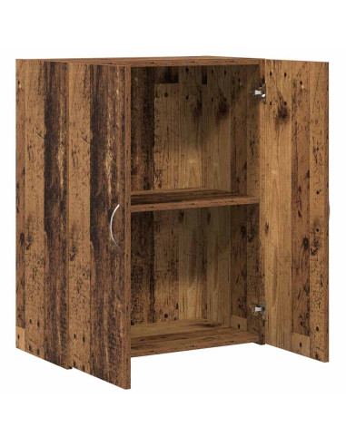 Mobile per Ufficio con porta Rovere Nero 70 x 32 x 77.5 cm