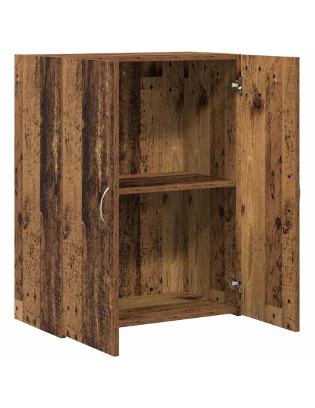 Mobile per Ufficio con porta Rovere Nero 70 x 32 x 77.5 cm