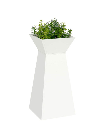 Vaso a Pilastro Bianco 35 x 35 x 73 cm