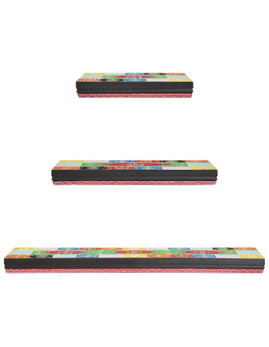 Scaffali da parete 3 pcs Multicolore 100 x 20 x 6 cm