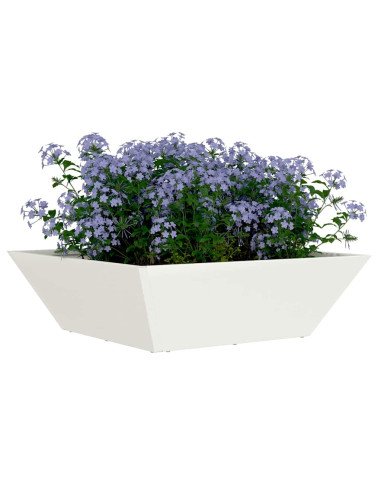 Vaso da giardino Bianco 50 x 50 x 15 cm