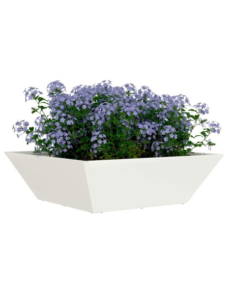 Vaso da giardino Bianco 50 x 50 x 15 cm