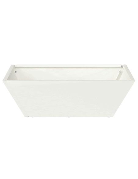 Vaso da giardino Bianco 50 x 50 x 15 cm