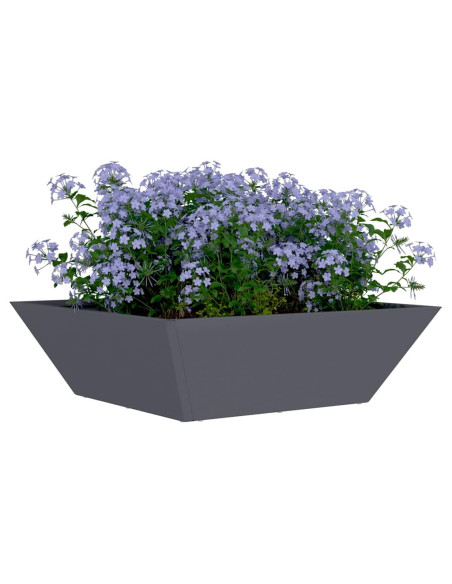 Vaso da giardino 5 pcs Antracite 50 x 50 x 15 cm