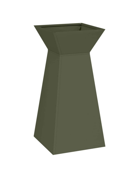 Vaso a Pilastro 2 pcs Oliva 35 x 35 x 73 cm