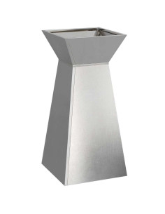 Vaso a Pilastro Argento 35 x 35 x 73 cm Acciaio inossidabile 2