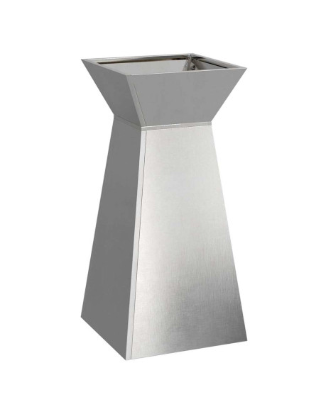 Vaso a Pilastro Argento 35 x 35 x 73 cm Acciaio inossidabile